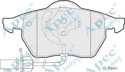 APEC BRAKING pad964 -  Комплект тормозных колодок, дисковый тормоз
